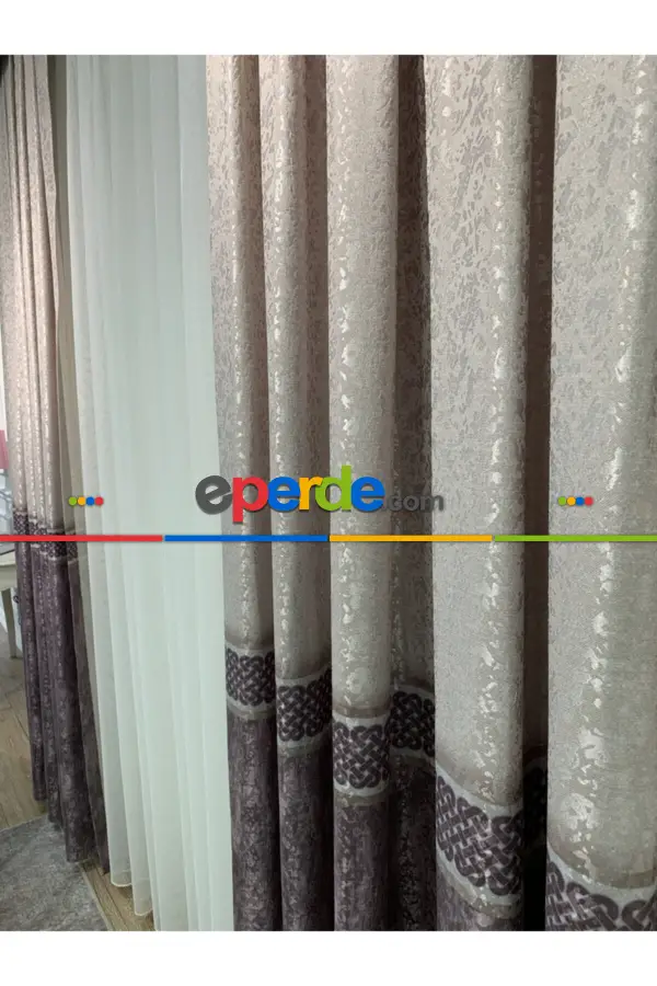 Yatak Odası - Brillant Perde Livabonarperde Yeni Tasarım Desen Renkl Fon Perde Yan Perde Kanat Perde