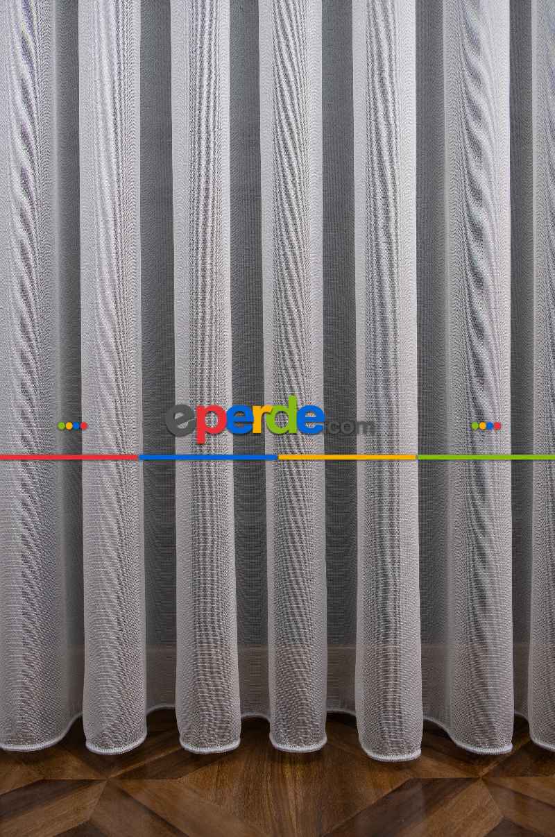 Mutfak - Gri Renk Monaliza Dökümlü Ütü İstemeyen Tül - İtinalı Dikiş Garantisi