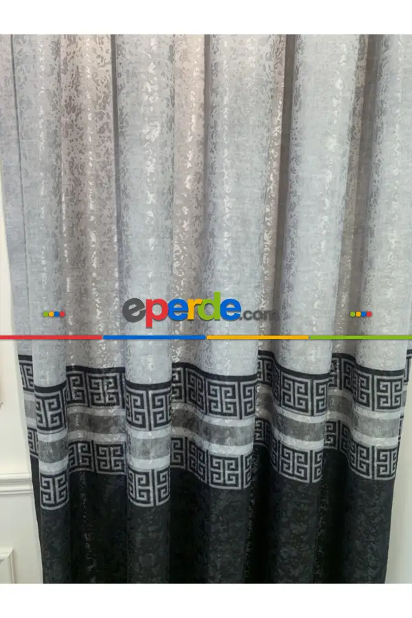 Yatak Odası - Brilant Fon Perde Sellect Moda Yeni Tasarım Siyah Renk Fon Perde