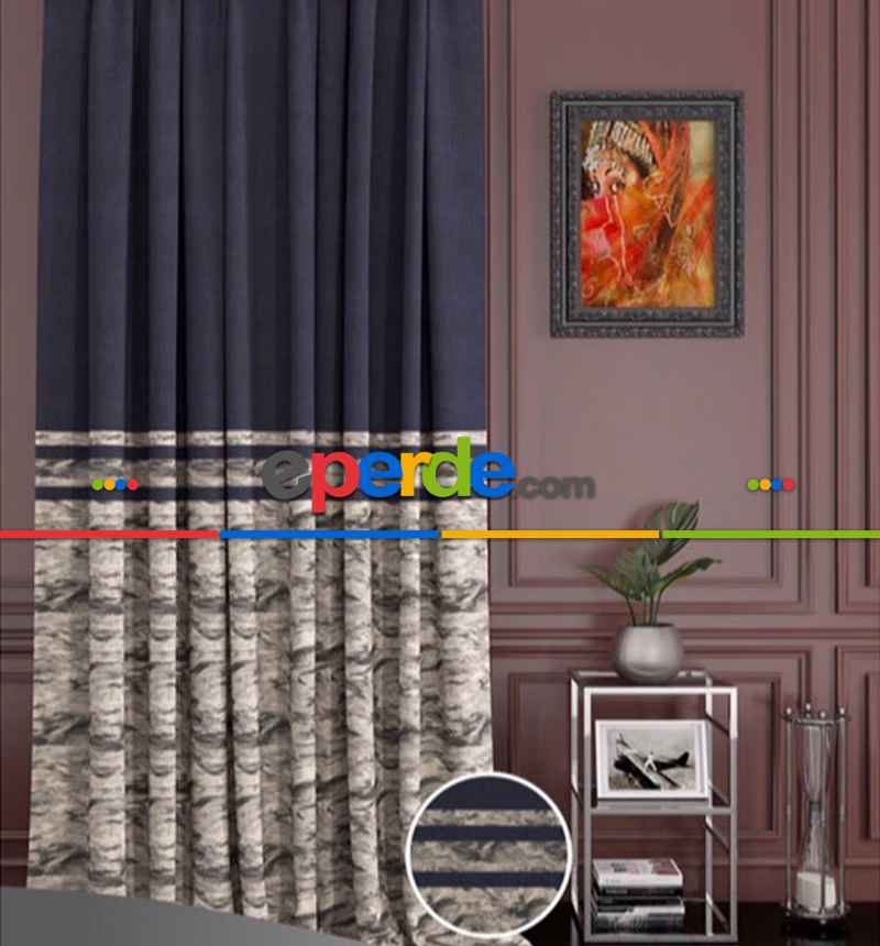 Taç Marka, Lacivert Pano Fon Perde, Adet Fiyatıdır, İstediğiniz Boy Ölçüsünde Dikilir, Eni 70 İla 100cm Arası Seçenekler, Sık Piledir 70cm X 290cm 