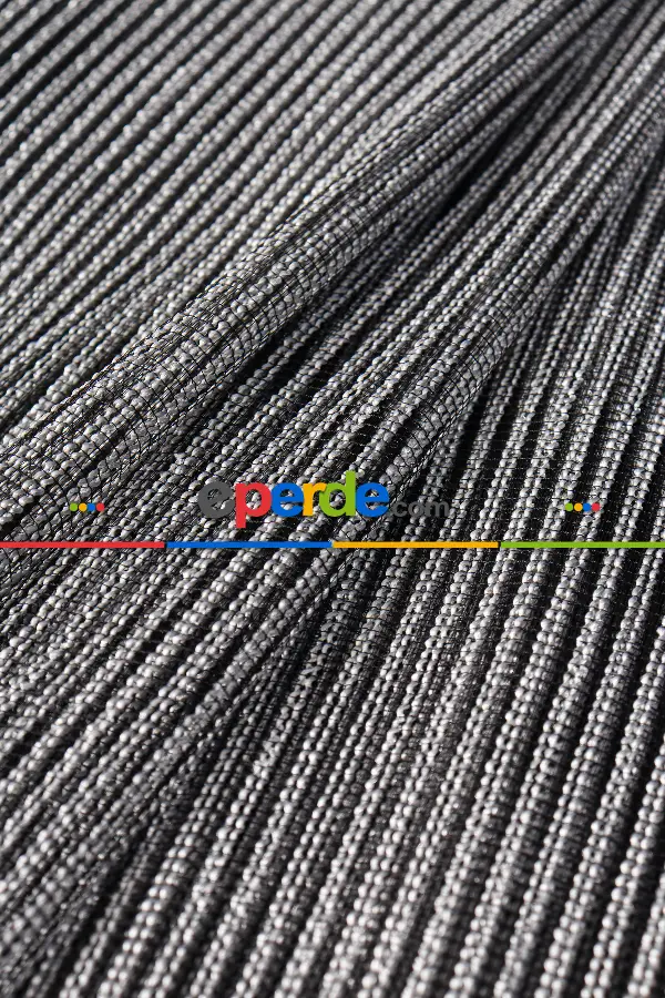 Salon Tül - Luka Gri-antrasit Düz Tül Perde Ütü İstemez