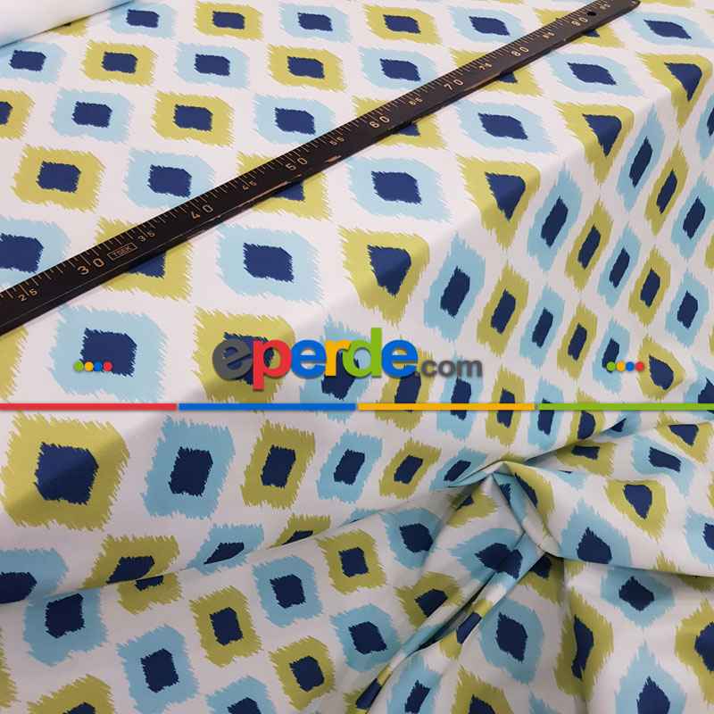 İkat Desenli Fon Perde Evm1503-3 Kumaşı Kalındır Duck Bezi Değildir-  Çok Renkli 2