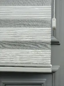 2025 Sezonu - Zebra Perde - Dar Plise (pileli) Zebra Perde- Beyaz