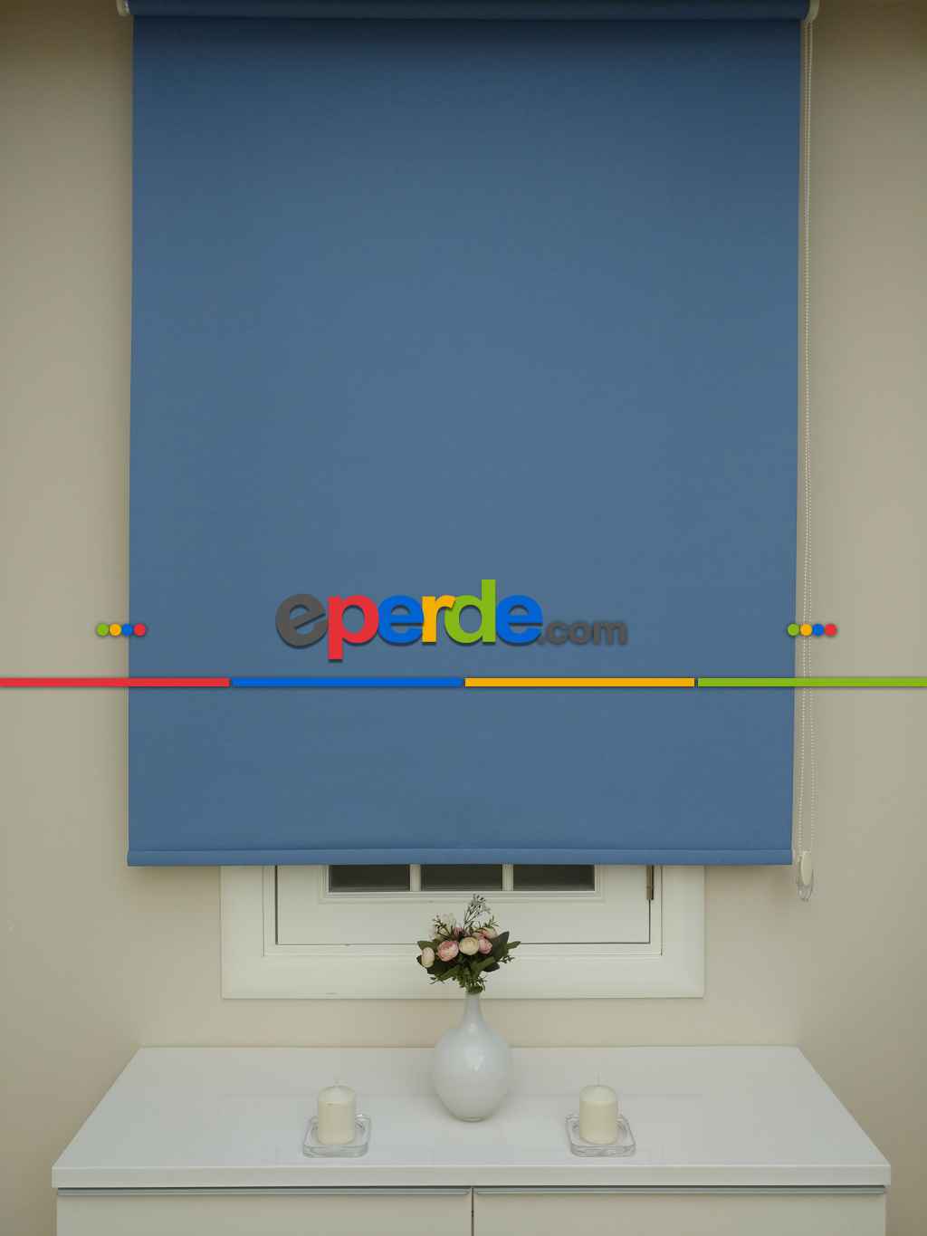 Mat Açık Mavi Stor- Mavi Açık