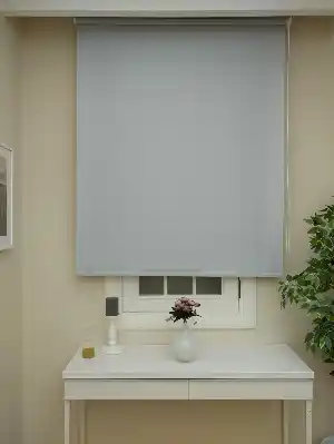 Gri Stor Perde Pastel Simli Serisi (pvc Kaplama) Kalın Dokulu- Gri Simli