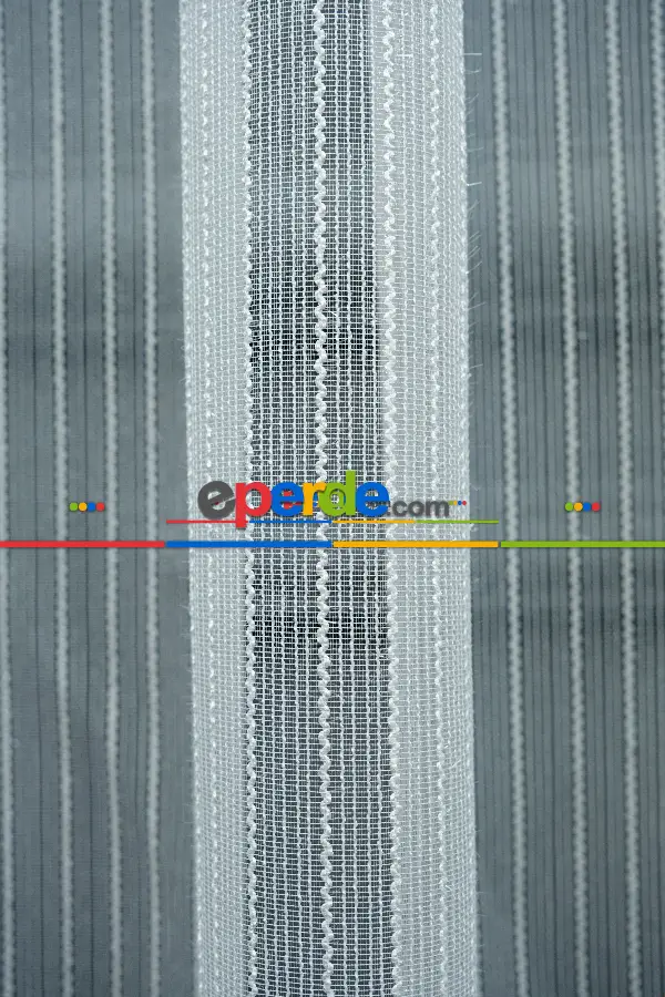 Makarna Çizgili Tül Perde 1.kalite - Kurşunlu Tül