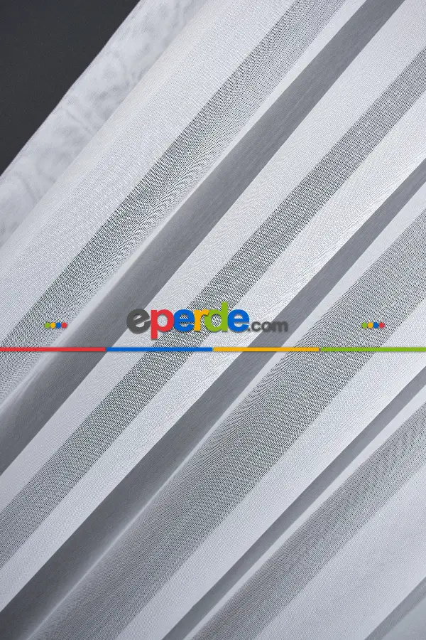 Bambu Düz Tül - Kurşunlu Tül