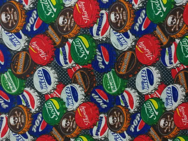 Pop-art Desenli Fon Perde Evm435 -p - Kumaşı Kalındır Duck Bezi Değildir.- Mavi-Kahve-Çok Renkli