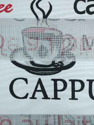 Mutfak Zebra Perde Desenli- Siyah Kırmızı