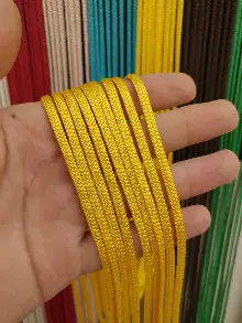 Sarı Rengi İp Perde Jumbo Zincir Serisi- Sarı