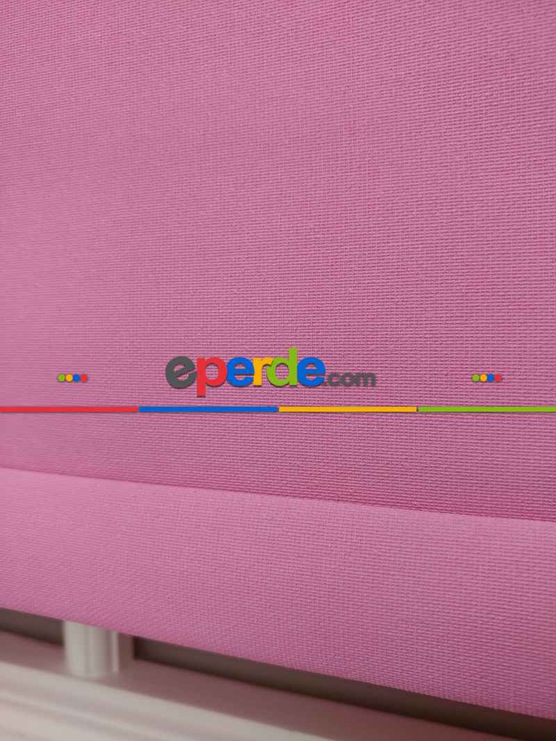 Yıkanabilir Pvc Mat Stor Perde - Pembe 1. Kalite- Pembe