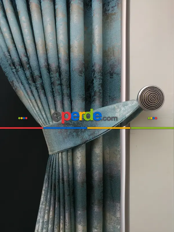 Salon Fon Perde- Turkuaz Yeşili Ara Renk