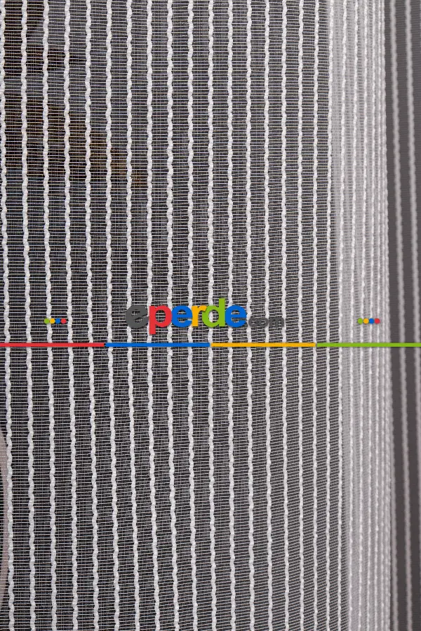 İnci Çizgili Makarna Armür Tül Perde Grz 2118