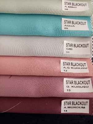 Salon Fon - Karartma Blackout Perde Karartma Güneşlik Perde Blackoutperde-  Çok Renkli 3