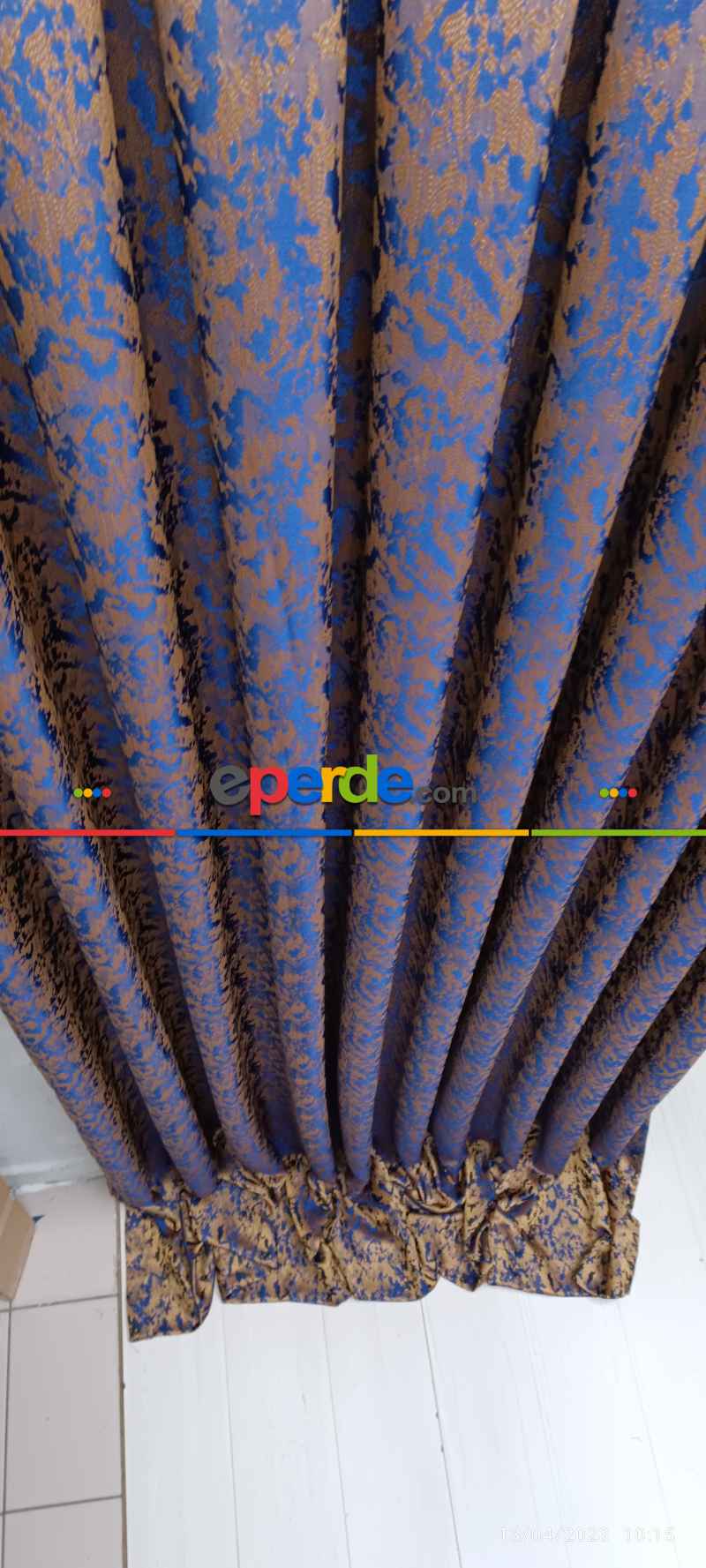 Oturma Odası -  2025 Elit Modern Desenli Fosforlu İplik Dokuma Fon Perde - 2