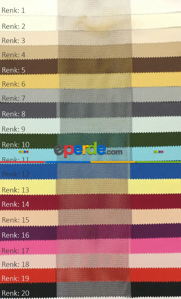 Tül Dikey Zebra Perde, 20 Renk- Kahverengi-Krem-Hardal Sarısı