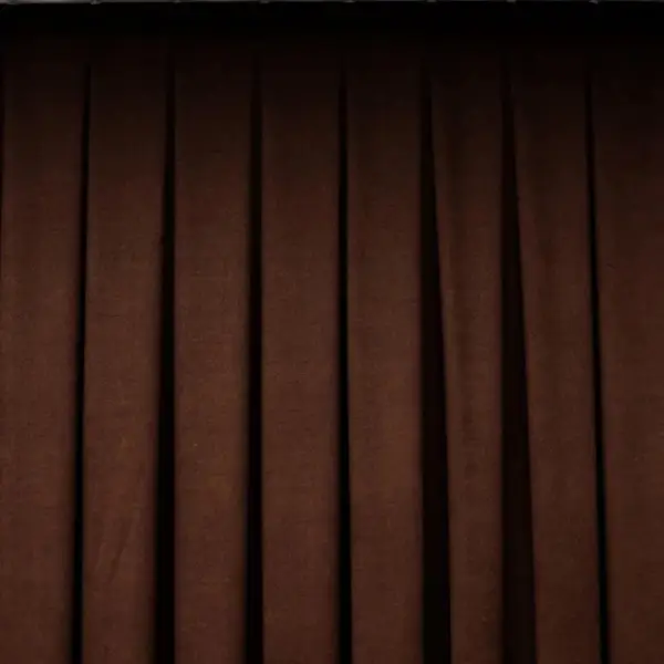 Düz Dökümlü Fon Perde - Kahverengi (dikim Ücreti Fiyata Dahildir)