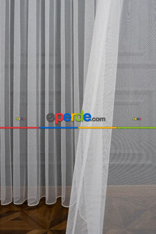 Yatak Odası - Grek Düz Tül Ekru Renk - İtinalı Dikiş Garantisi