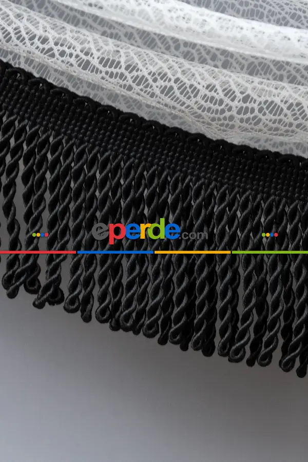 Mutfak - Empoli Örme Kruvaze Tül Perde- Ekru