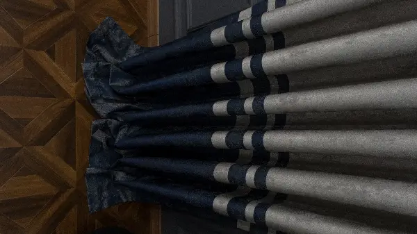 Salon 1. Sınıf Jakarlı Pano Fon Perde-  Çok Renkli 3