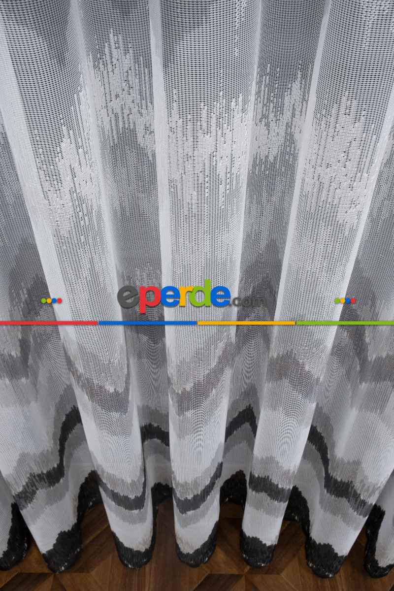 Harmony Tül Yeni Tasarım Renkli Gri Antrasit Füme Tül