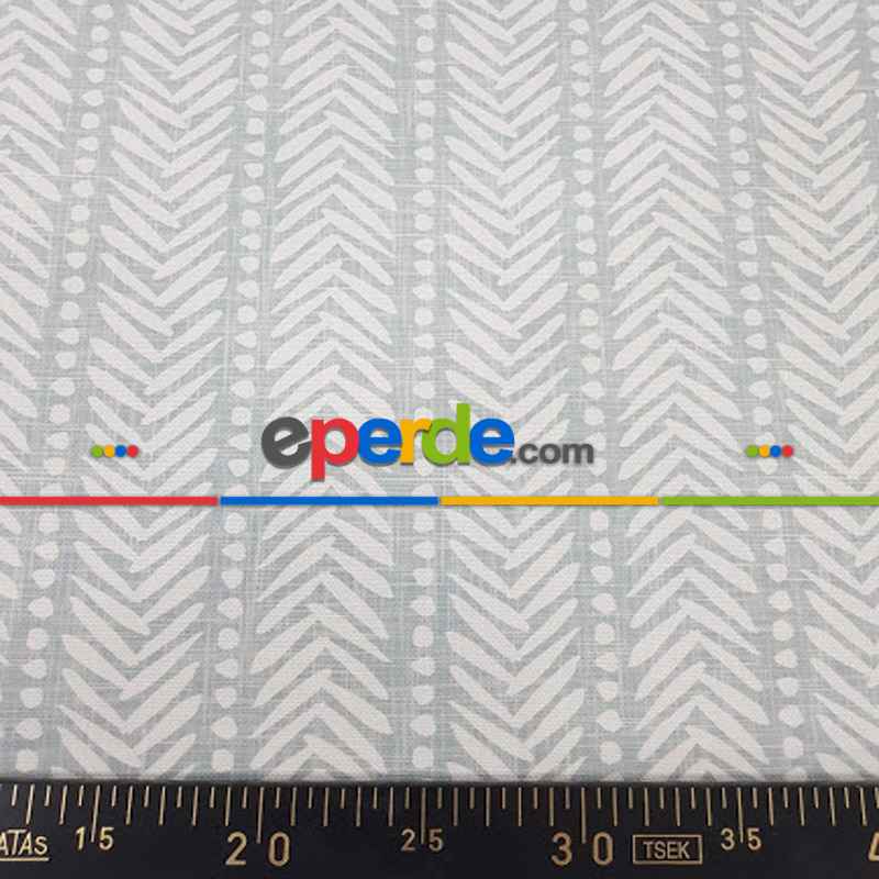 Sade Örgü Desenli Fon Perde Evm1127 Kumaşı Kalındır Duck Bezi Değildir- Beyaz