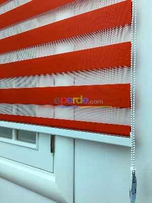 Kırmızı Düz Eco Seri Zebra Perde- Kırmızı