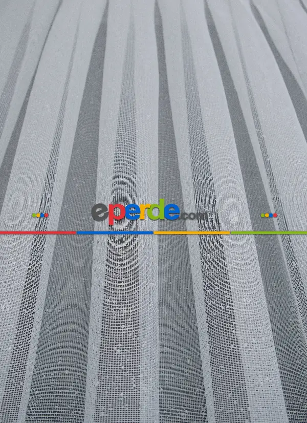 Taç Pırlanta Örme Tül Ekru