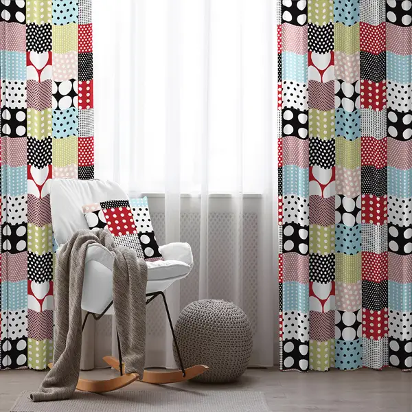 Oturma Odası Fon Perde Evim1525 Kumaşı Kalındır Duck Bezi Değildir- Mavi-beyaz