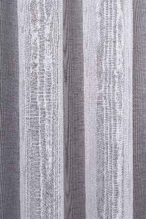 Hazel Beyaz-kahverengi Detaylı Keten Düz Tül Perde Gramajlı