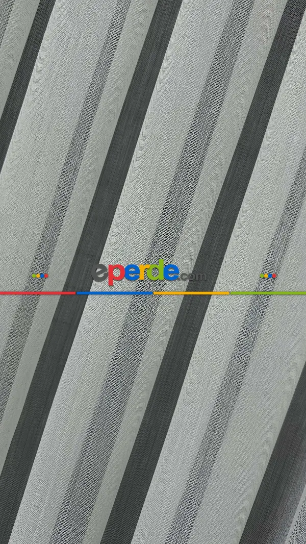 Mutfak Tül Yeni Sezon Vakko Bambu Dökümlü Düz Tül Perde