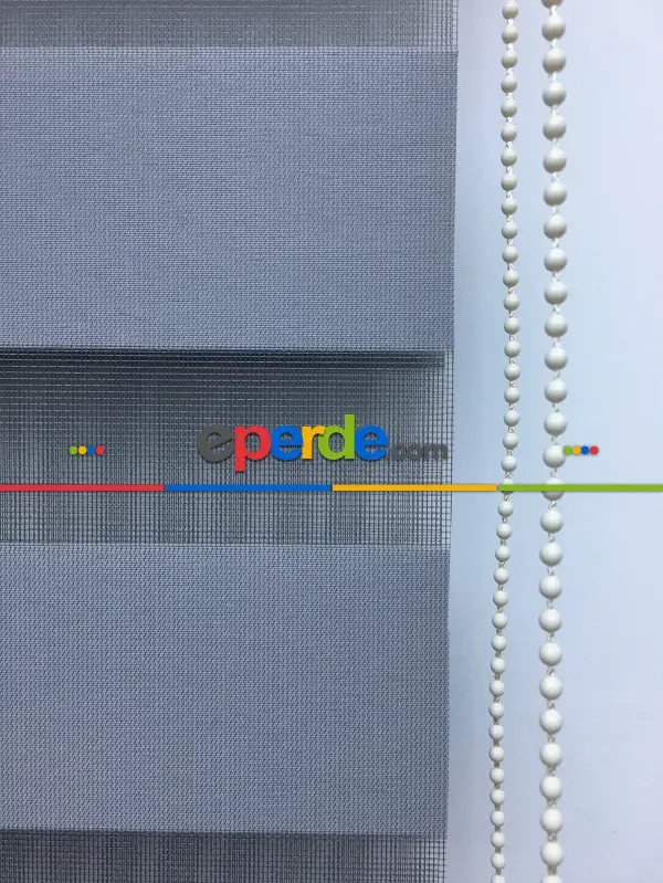 Zebra Perde - Düz Zebra Perde- Füme