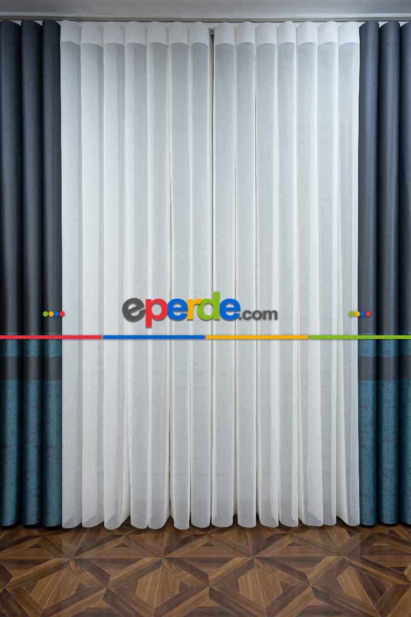 Lens Akıllı Dikey Tül Perde-15- Çok Renkli 2