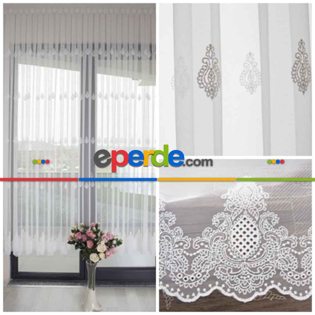 Exclusive Grek Damaks Tül 2021 Sezon Fırsat Ürünü!!- Ekru