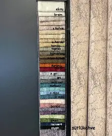 Fon Perde, Mermer Desen, Çok Dökümlü