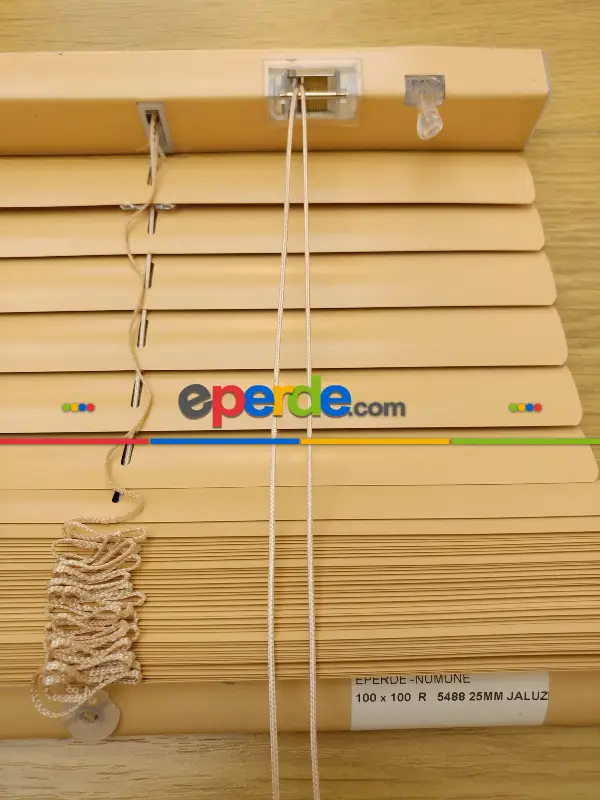 Koyu Bej- Alüminyum Jaluzi Perde - 25mm Kalınlığında- Bej