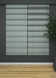 Gri-füme - Alüminyum Jaluzi Perde - 25mm Kalınlığında