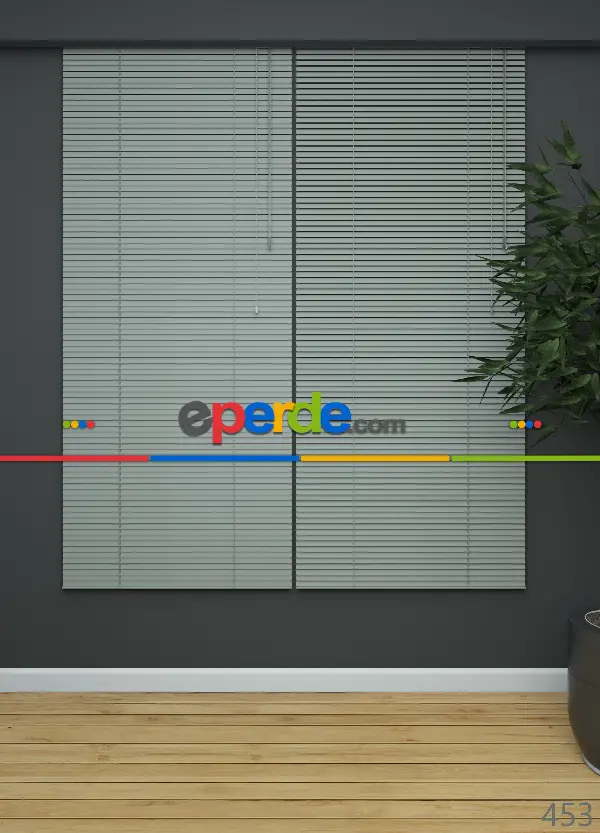 Mutfak - 1. Kalite Gri-füme - Alüminyum Jaluzi Perde - 25mm Kalınlığında