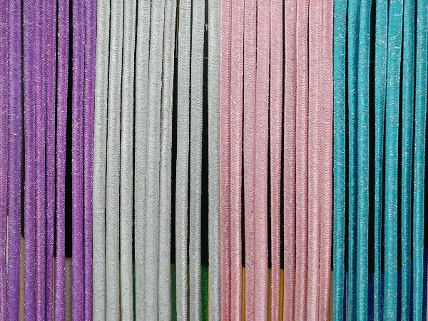 Açık Mavi Rengi İp Perde İpek Koza Serisi- Mavi-gümüş