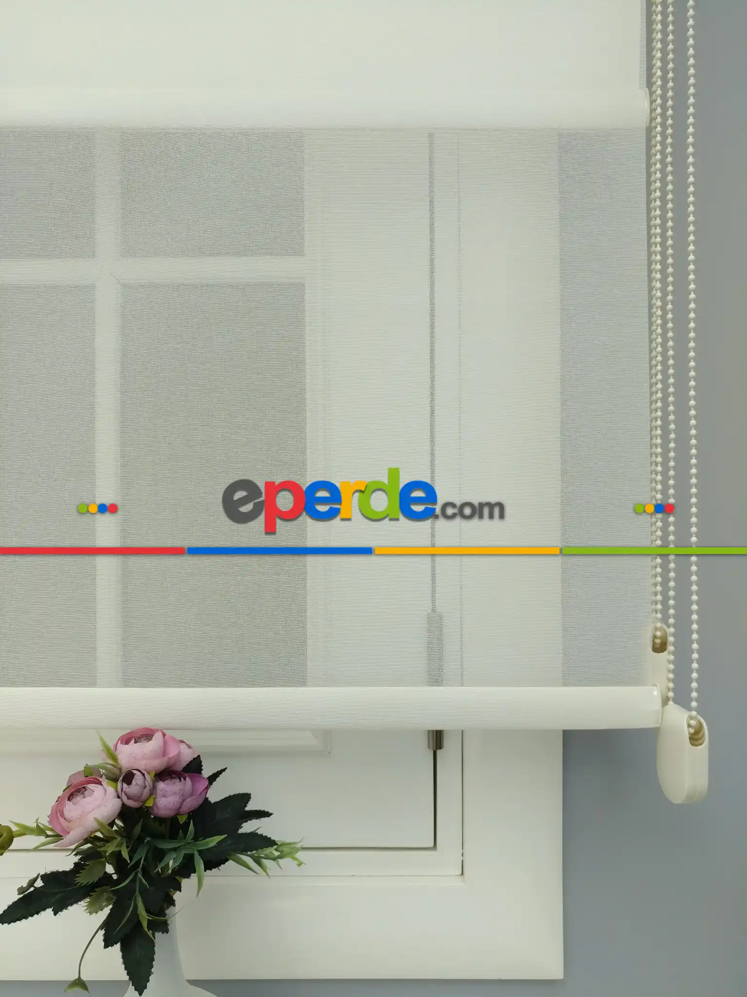 Çiftli Sistem Tül Stor- Ekru