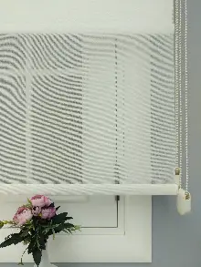 Çiftli Sistem Tül Stor- Ekru