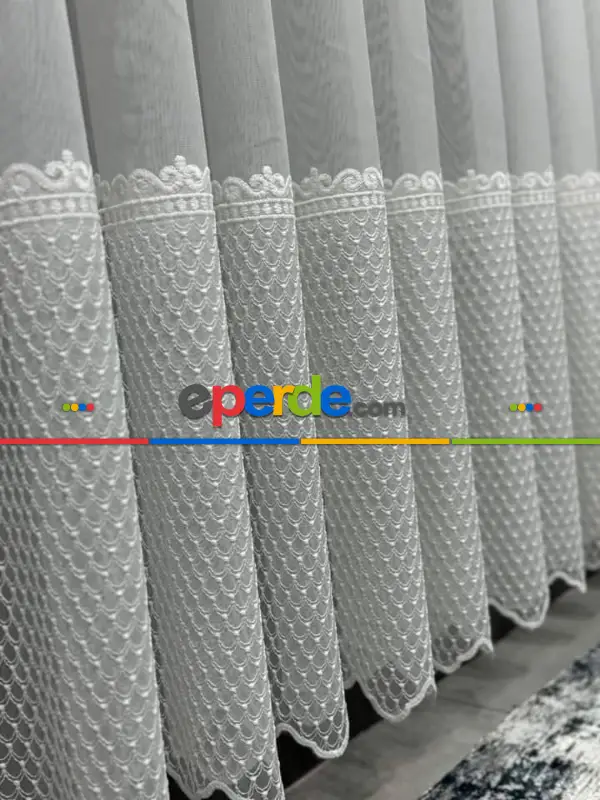 İşlemeli, Nakışlı, Tül Perde