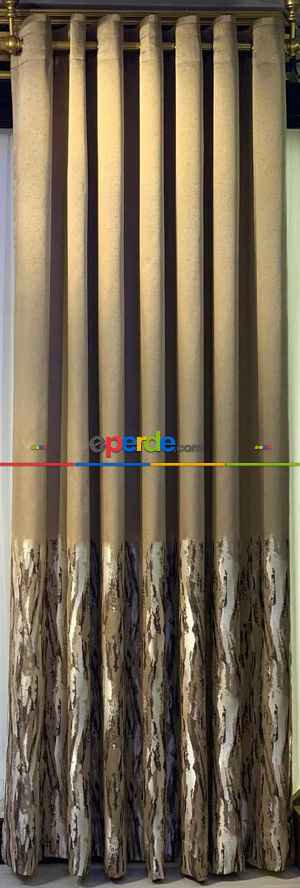 Rustik Perdesi Decoring Perde Yeni Moda Kuşgözü Rustik Fon Perde 100cm X 270cm 