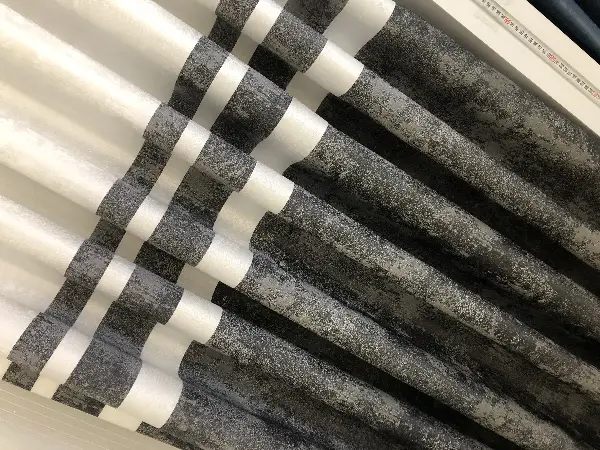 Gri Krem - Patine Desenli 1. Sınıf Jakarlı Pano Fon Perde