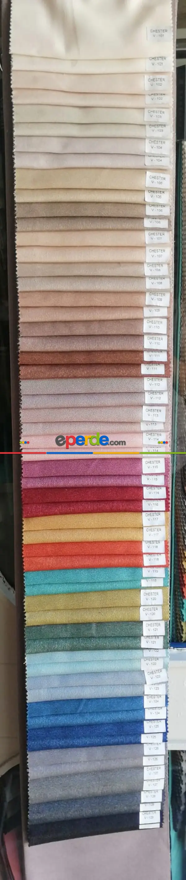 Chester Çift Taraflı Düz Fon Perde - 58 Renk Seçeneği