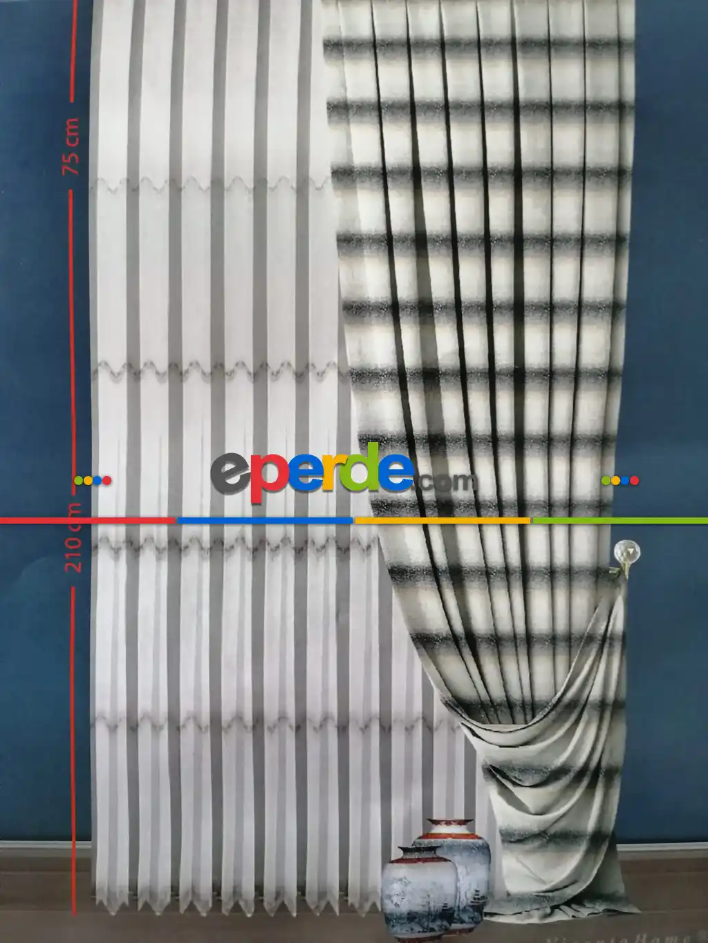 Br Gerdan Tfs İşlemeli Brode Tül Perde - Pudra-bej