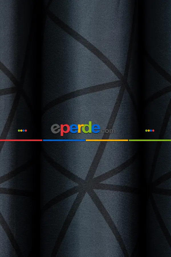 Lens Akıllı Dikey Tül Perde Mermer-33- Çok Renkli 2