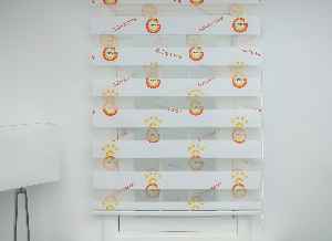 Gs Galatasaray Zebra Perde- Kırmızı-Sarı