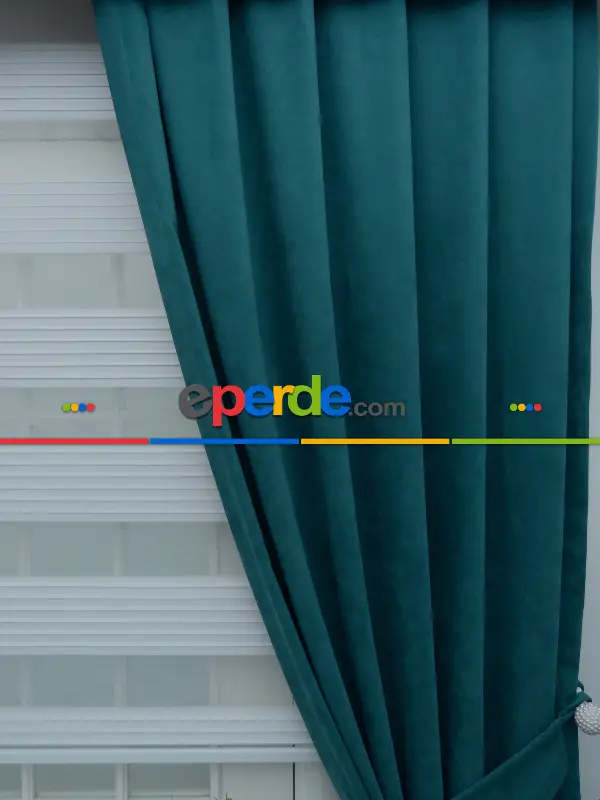 Petrol Yeşil - Düz Fon Perde (180)- Diğer