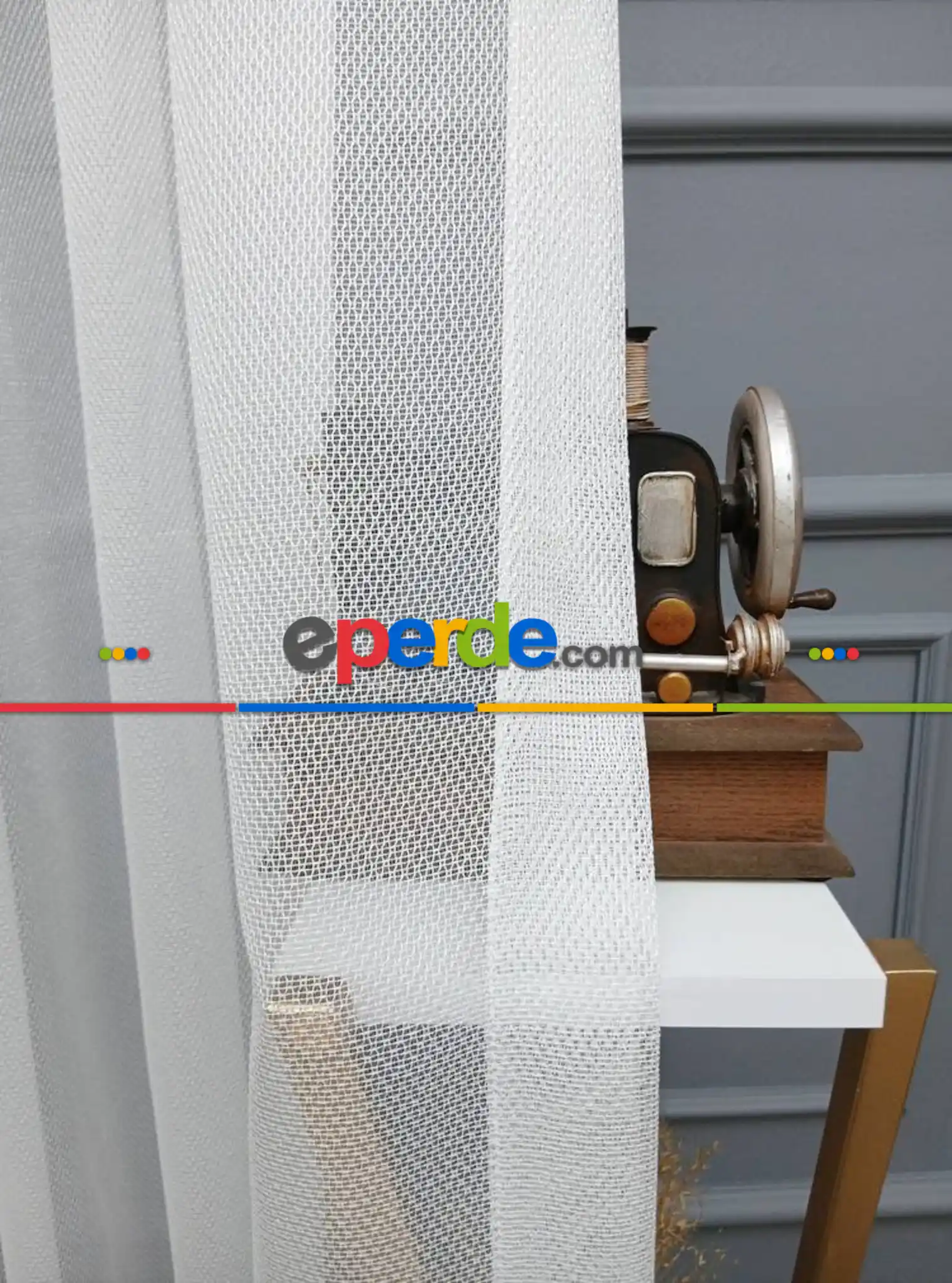 Oturma Odası - Exculusive Sedef Ütü İstemez Kırışmaz Sade Tül Perde